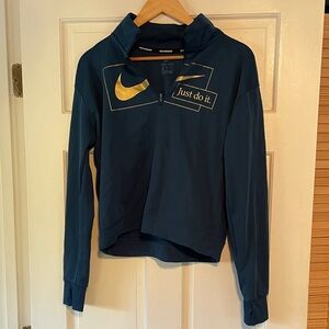 Nike navy cropped pullover